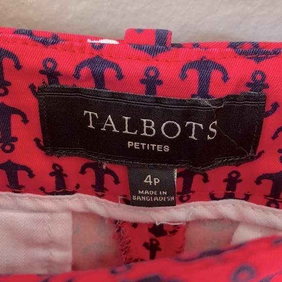 TALBOTS Petites Pink Nautical Bermuda Shorts - Picture 4 of 5
